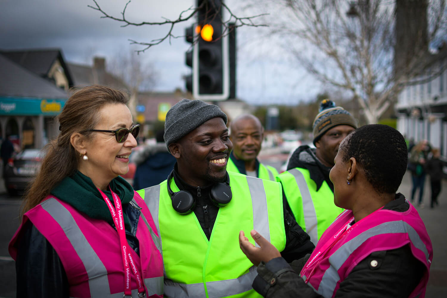 Military veterans laughing together